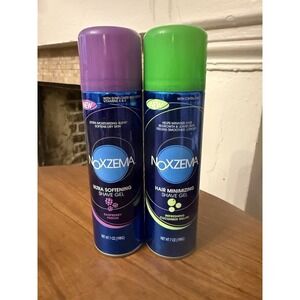 Noxzema Shave Minimizing Gel + Softening Gel 7 oz ea Discontinued Lot Of 2 HTF